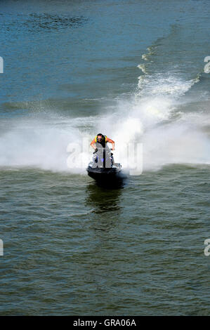 Recreational Bootfahren. Jet Ski Stockfoto