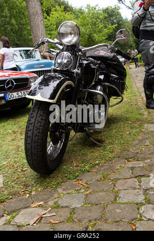 Harley Davidson Oldtimer Stockfoto