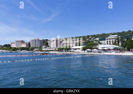 Portoroz, Piran Gemeinschaft, Adria-Küste, Halbinsel Istrien, Slowenien, Europa Stockfoto