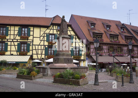 Platzieren Sie De La Sinnes, Ribeauvillé, Elsass, Departement Haut-Rhin, Frankreich, Europa Stockfoto