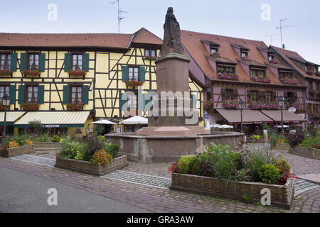 Platzieren Sie De La Sinnes, Ribeauvillé, Elsass, Departement Haut-Rhin, Frankreich, Europa Stockfoto