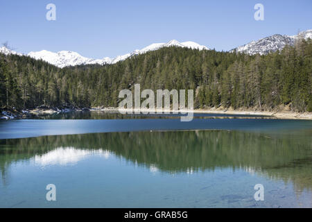 Untersee-See, Grainau, Upper Bavaria, Bayern, Deutschland, Europa Stockfoto