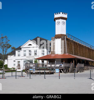 Gradierwerk von Bad Salzuflen, Nordrhein-Westfalen, Deutschland, Europa Stockfoto