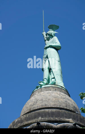 Hermannsdenkmal-Denkmal, Detmold, Ostwestfalen-Lippe, Nordrhein-Westfalen, Deutschland, Europa Stockfoto