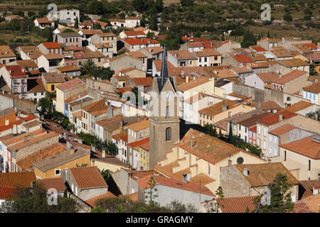 Leucate Village Stockfoto