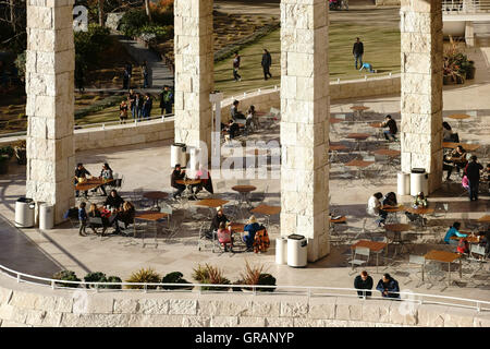 Cafe am Getty Center Stockfoto