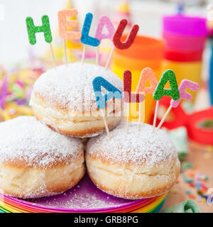 Donuts für Karneval Stockfoto