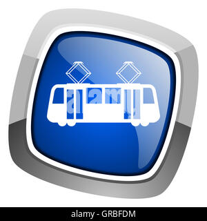Straßenbahn-Symbol Stockfoto