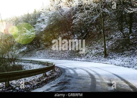 Borgholzhausen, Peter-Eggermont-Road, Mountain Stockfoto