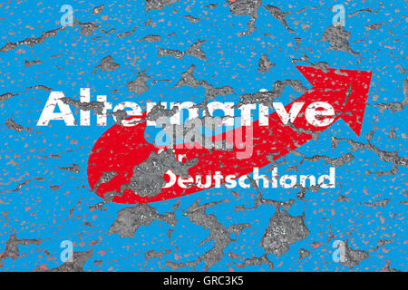 Logo der politischen Partei Afd erodieren Stockfoto