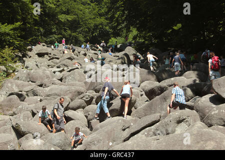 Geologische Staatspark Felsenmeer Stockfoto