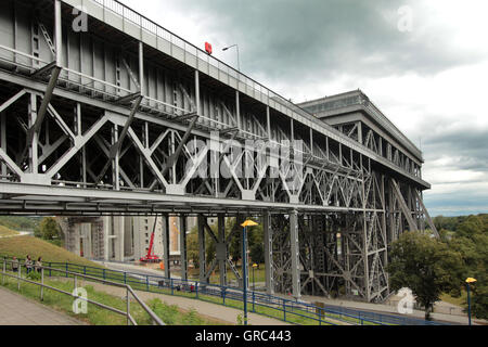 Historische Schiffshebewerk bei Finow Stockfoto