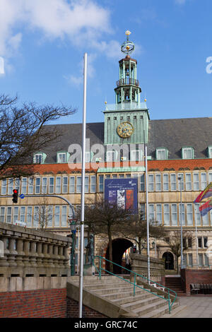 Rathaus-Emden Stockfoto