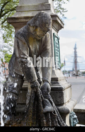 Fürbringer Brunnen In Emden, Ostfriesland Stockfoto