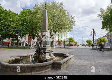 Fürbringer Brunnen In Emden, Ostfriesland Stockfoto