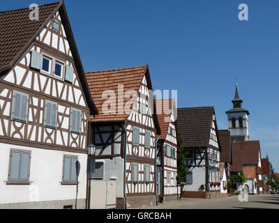 Malerische Hayna, Pfalz, Deutschland Stockfoto