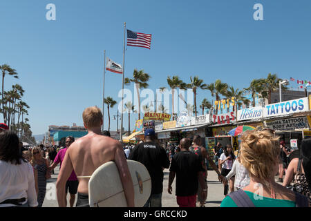 Sommertag am Venice Beach, Kalifornien Stockfoto