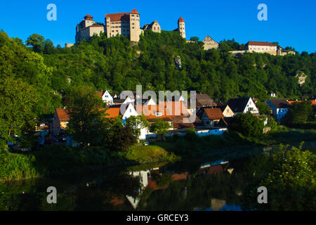 Harburger Schloss In der Morgensonne Stockfoto