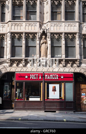 Pret eine Krippe-Coffee-Shop, Mary Queen of Scots House, Fleet Street, London. Stockfoto