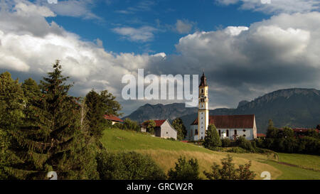 Pfronten der bayerischen Region Allgäu In den Alpen Stockfoto