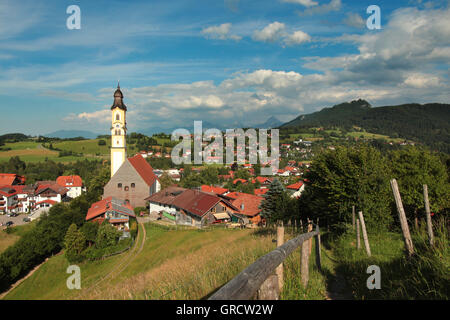 Pfronten der bayerischen Region Allgäu In den Alpen Stockfoto