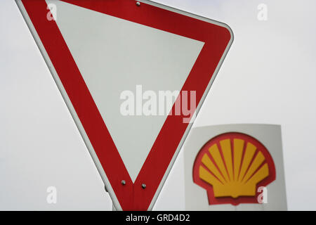 Logo-Shell Stockfoto