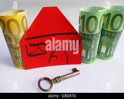Symbolfoto, ein Haus zu kaufen Stockfoto