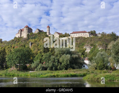 Schloss Harburg an der romantischen Straße, Ries, Swabia Stockfoto