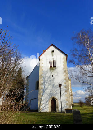 Kirche der Ortskern von 12. Jahrhundert, Rhinehesse Stockfoto