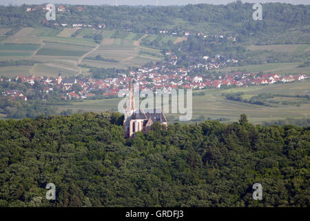 Rochus-Kapelle auf dem Rochus-Hügel in der Nähe von Bingen, Rheinland Pfalz, Deutschland, Europa Stockfoto