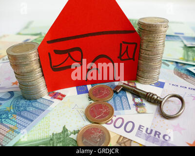 Symbolfoto, ein Haus zu kaufen Stockfoto