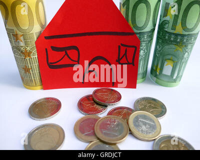 Symbolfoto, ein Haus zu kaufen Stockfoto