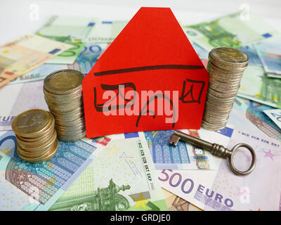Symbolfoto, ein Haus zu kaufen Stockfoto