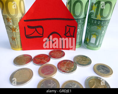 Symbolfoto, ein Haus zu kaufen Stockfoto