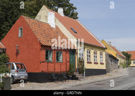 Das älteste Haus In der kleinen Stadt Nysted Lolland Dänemark Stockfoto