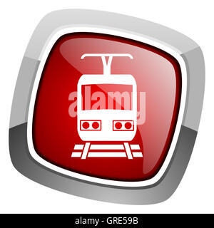 Zug-Symbol Stockfoto