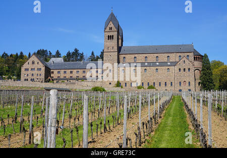 Abtei St. Hildegard, Kloster Eibingen In Rüdesheim Am Rhein, Benediktiner Abtei Stockfoto