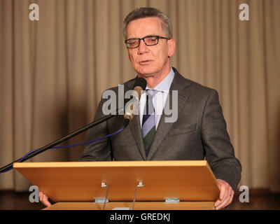 Dr.Thomas De Maiziere Cdu, Bundesminister des Innern an den Bundesminister des inneren Konferenz 2016 In Stockfoto