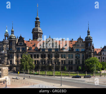 Die königliche Residenz in der Stadt Dresden, Sachsen, Deutschland. Stockfoto