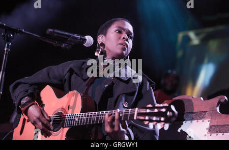 Detroit, Michigan, USA. 2. Sep, 2016. LAURYN HILL auf die MLH Caravan: A Diaspora aufrufen! Konzertreise Serie an das Fillmore in Detroit, MI am 2. September 2016 © Marc Nader/ZUMA Draht/Alamy Live-Nachrichten Stockfoto