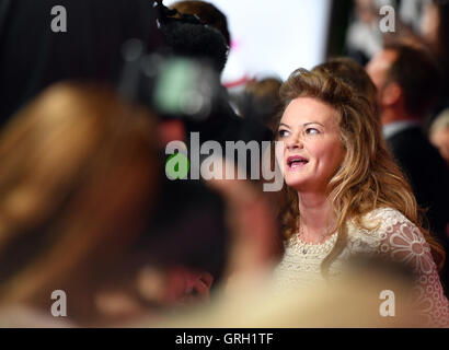 Berlin, Deutschland. 7. Sep, 2016. US-amerikanische Schauspielerin Renee Zellweger ankommen für die Deutschland-Premiere des Films "Bridget Jones' Baby' in Berlin, Deutschland, 7. September 2016. Die Komödie erscheint am 20. Oktober 2016 in den deutschen Kinos. Foto: JENS KALAENE/Dpa/Alamy Live News Stockfoto