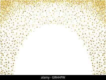 Gold lackierte Punkte Hintergrund Stock Vektor