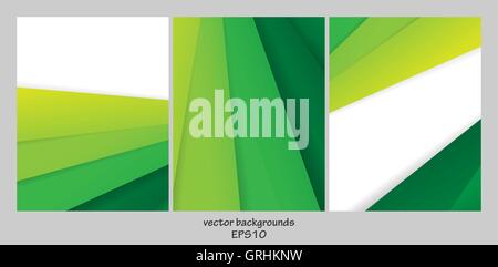 Vektor-Hintergründe-set Stock Vektor