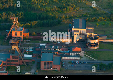 Mosel (57), Forbach, Petite-Rosselle, Carreau Wendel, Musee des Mineurs de Charbon Wendel (Vue Aerienne) / / Frankreich, Mosel Stockfoto