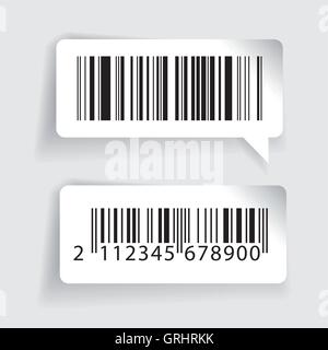 Barcode-Etiketten Vektor-Satz Stock Vektor