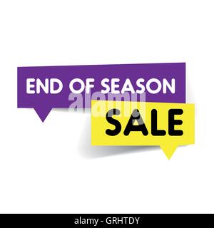 Ende der Saison Verkauf Vektor label Stock Vektor