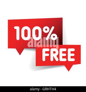 100 % freie Bezeichnung Stock Vektor