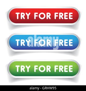 Versuchen Sie nur zum Spaß-Vektor-Taste Stock Vektor