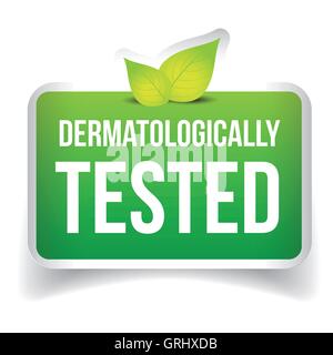 Dermatologisch getestet Icon-Label Vektor Stock Vektor