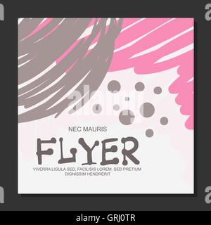 Abstrakte Flyer mit Platz für Text. Es kann als eine Einladung zu einem Nachtclub verwendet werden. Vektor Stock Vektor
